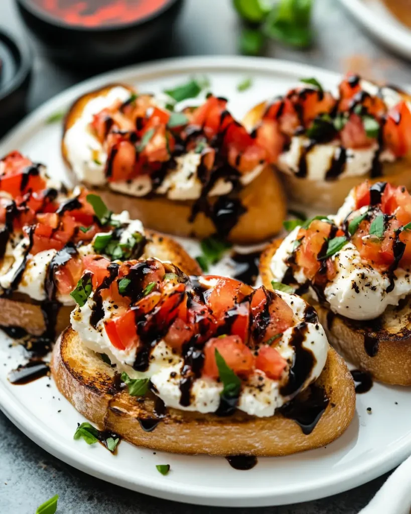 u6472731739 bruschetta dip on a round white platter with mozz 8d20cade e8f4 4860 bd1a 984b681a1a67 2 5-Minute Bruschetta Dip