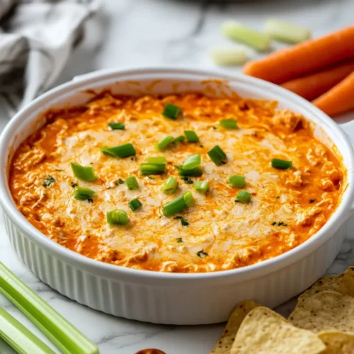 u6472731739 buffalo chicken dip served hot in white dish surr 988dccf5 6f3c 40ea b7ac 1e43ef9ed003 1 1 Buffalo Chicken Dip Magic with Frank’s RedHot