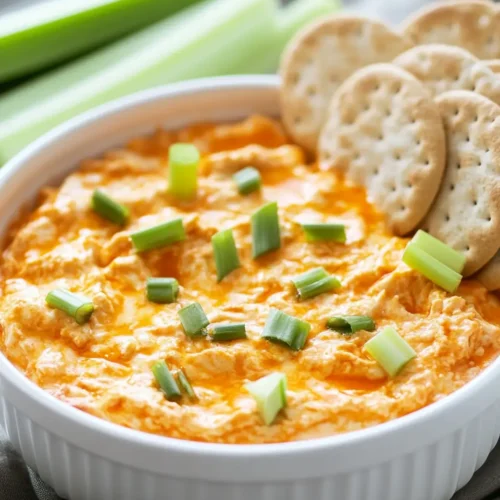 u6472731739 buffalo chicken dip served warm in a white bowl w 6bed1238 f99c 4acf 9ae0 a5f97ea84ac8 3 Crock Pot Buffalo Chicken Dip That Melts in Your Mouth