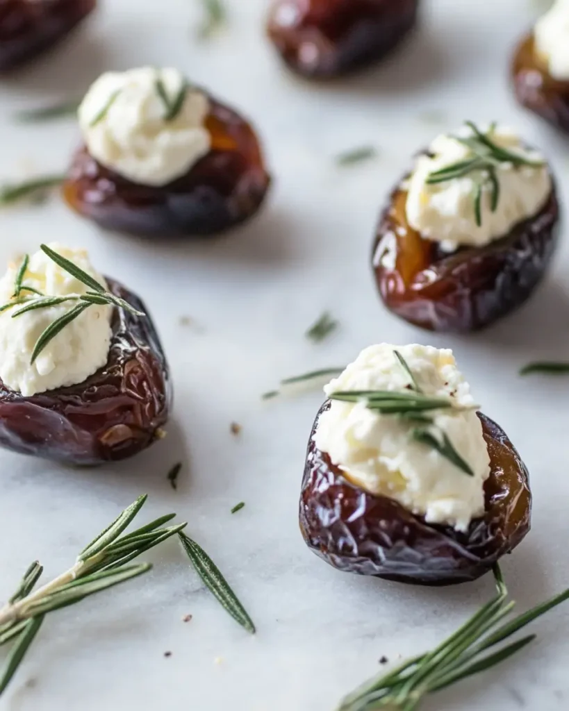 u6472731739 close up of dates being stuffed with goat cheese 13880f6e fa86 4781 95b9 7f329bc2b3ce 3 Goat Cheese Stuffed Bacon-Wrapped Dates