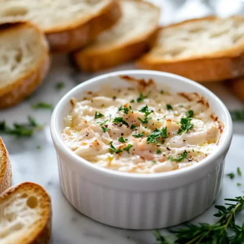 u6472731739 cold crab dip served in a small white ramekin sur ac1666cf bf2f 4614 b586 79df9b9b9e83 1 Creamy Cold Crab Dip Appetizer for Parties