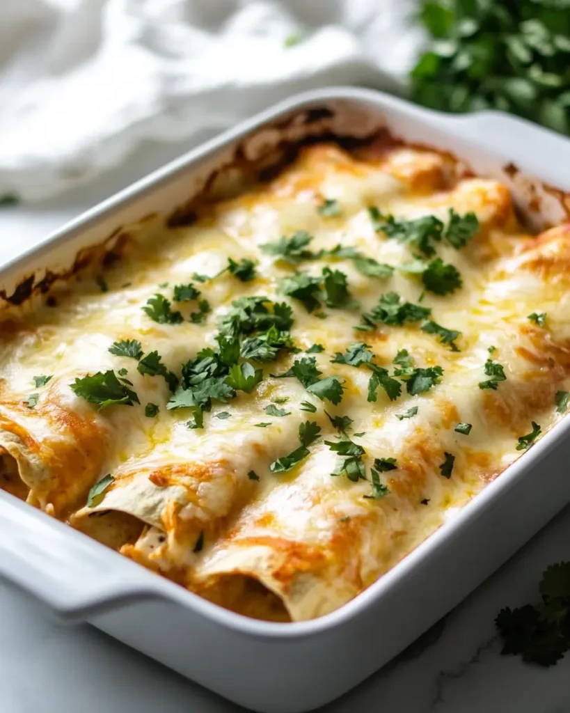 u6472731739 low carb white chicken enchiladas baked in a whit 2a9e2638 1e52 4b3a 9c89 fdea7dbc00a2 3 Easy Keto Dinner Recipe: Low Carb White Chicken Enchiladas