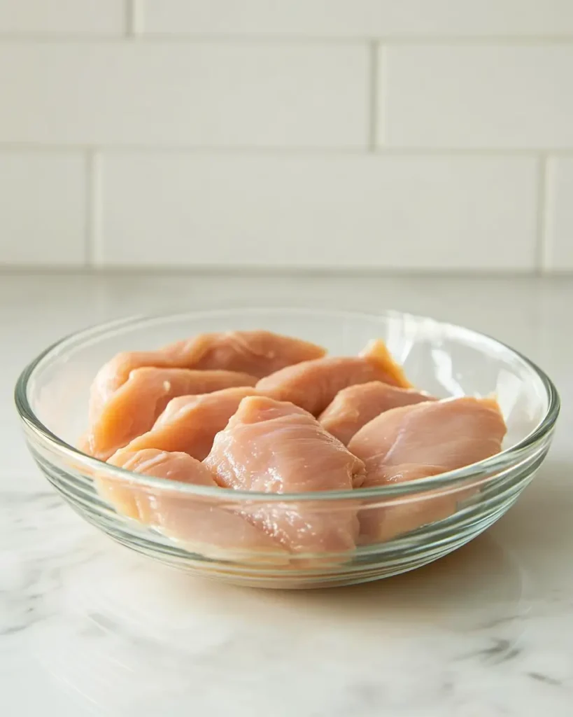 u6472731739 thin chicken breast marinating in buttermilk in g 6fb60518 7e40 4dd9 a1e8 e46396b689cc 1 Bang Bang Chicken Sliders: Easy, Crispy Delight in 30 Mins