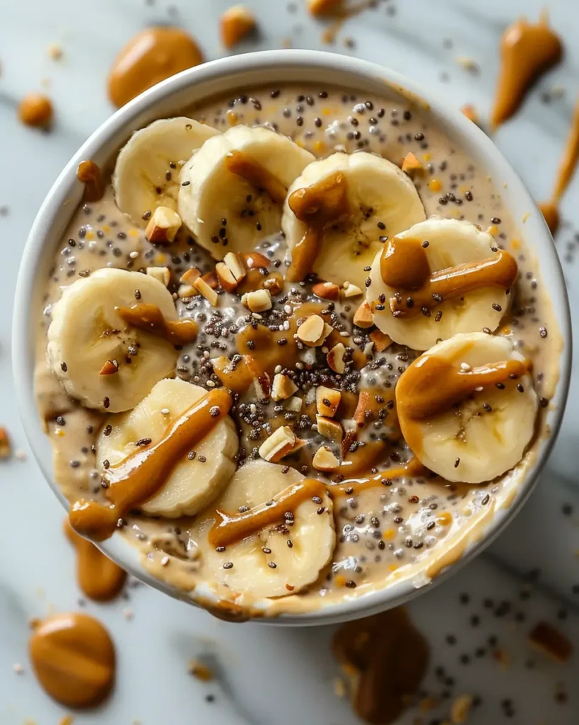 3 Healthy Peanut Butter Banana Chia Pudding