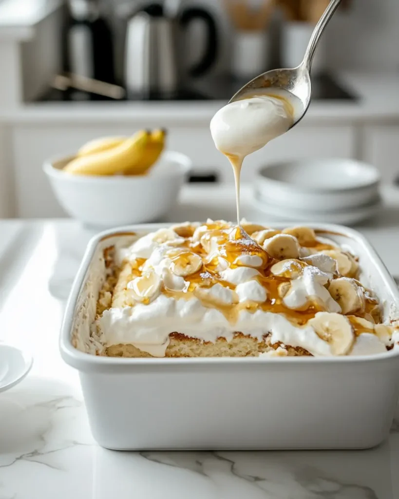 4 Banana Pudding Cake with Vanilla