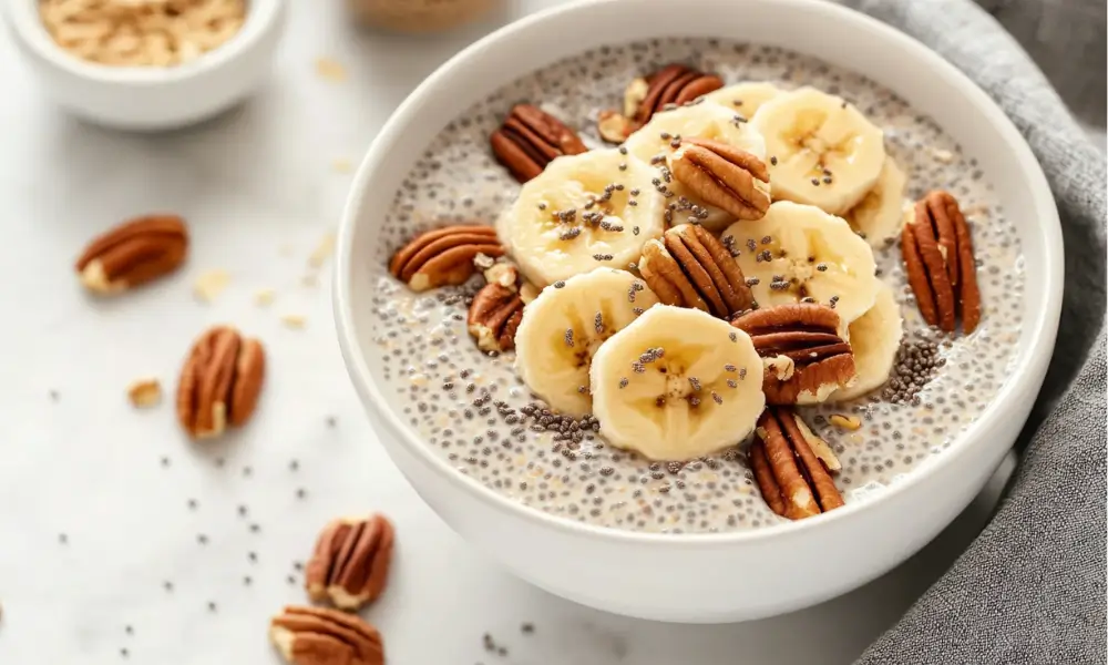 5 Minute Vegan Banana Chia Pudding 1 5-Minute Vegan Banana Chia Pudding