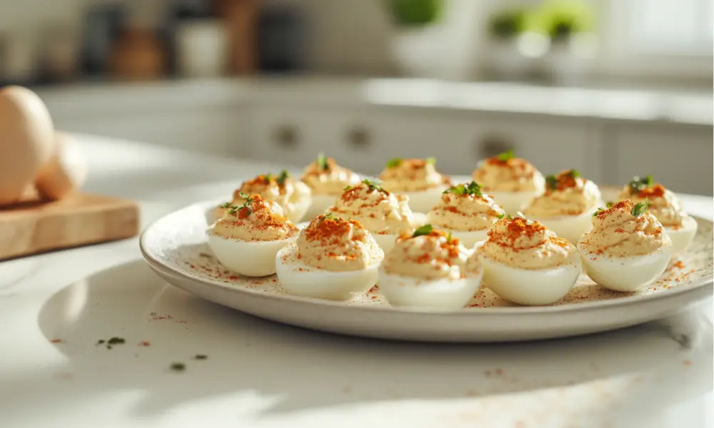 Air Fryer Deviled Eggs 1 Air Fryer Deviled Eggs