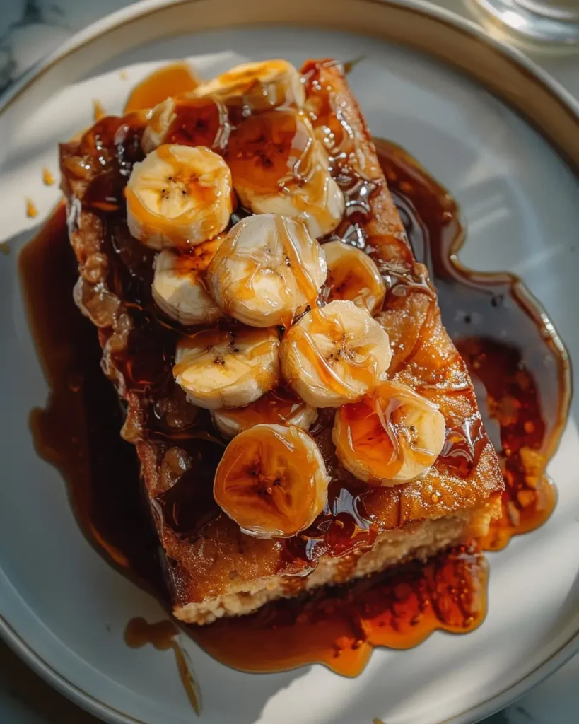 Banana Bread Pudding with Caramel Sauce 2 Banana Bread Pudding with Caramel Sauce
