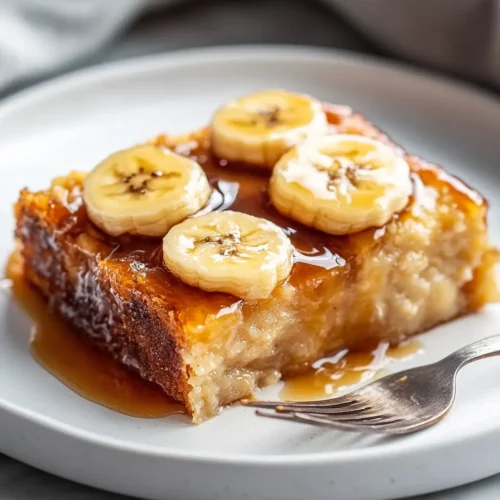 Banana Bread Pudding with Caramel Sauce 3 Banana Bread Pudding with Caramel Sauce