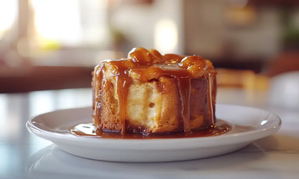 Banana Bread Pudding with Caramel Sauce 4 Banana Bread Pudding with Caramel Sauce