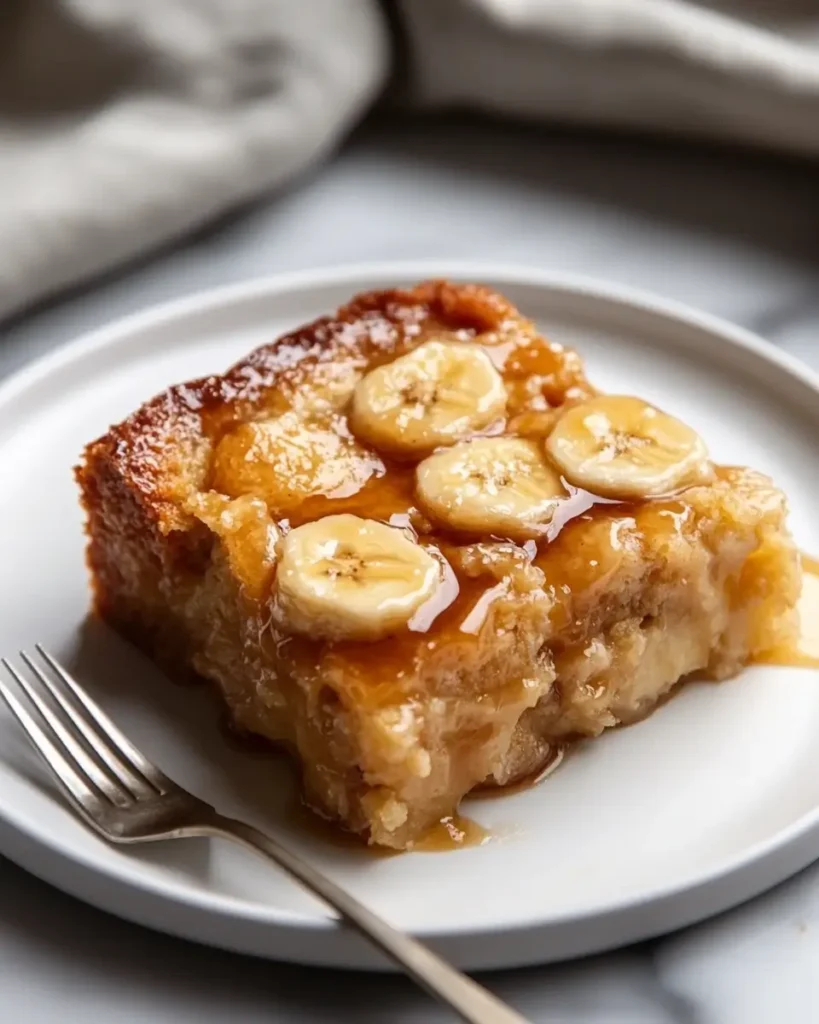 Banana Bread Pudding with Caramel Sauce RECIPE Banana Bread Pudding with Caramel Sauce