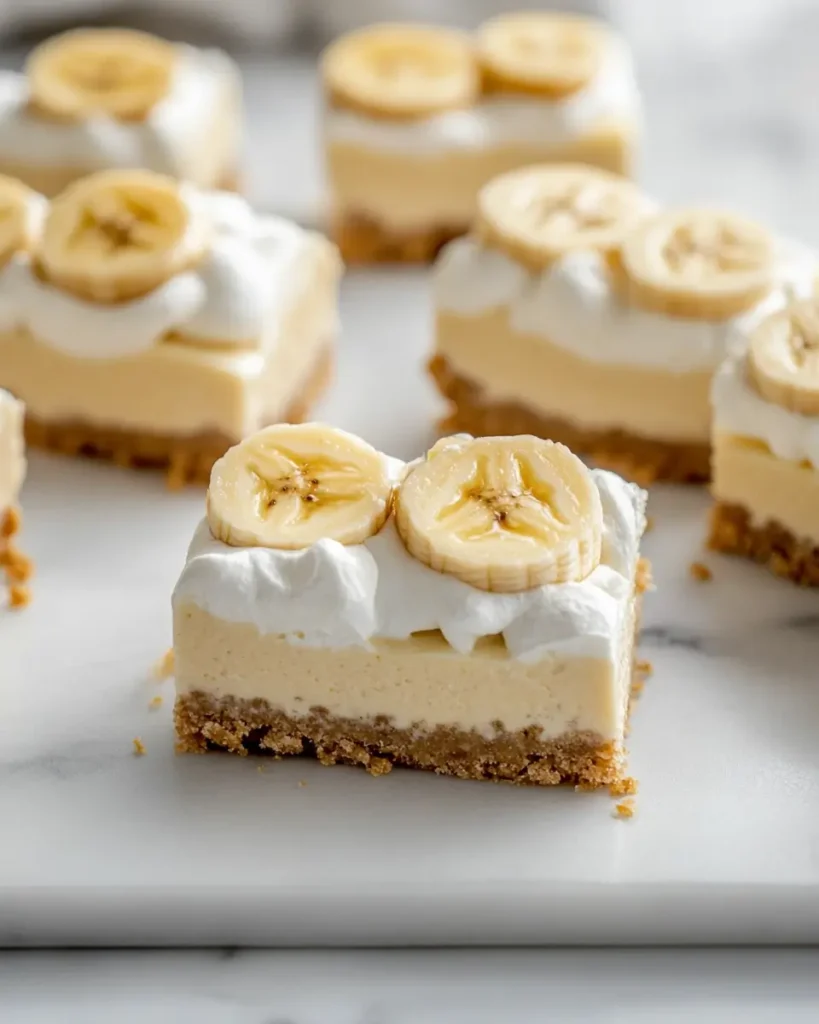 Banana Pudding Cheesecake Bars Banana Pudding Cheesecake Bars