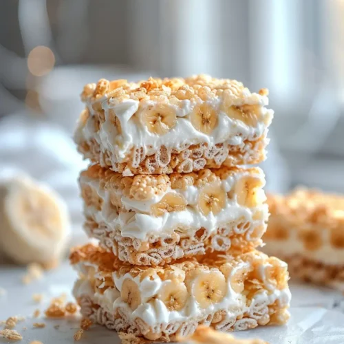 Banana Pudding Rice Krispie Treat Banana Pudding Rice Krispie Treats