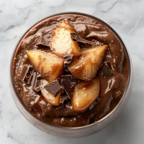 Banana Pudding with Roasted Pears Chocolate Banana Pudding with Roasted Pears