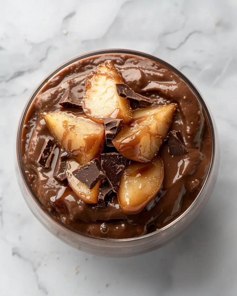 Banana Pudding with Roasted Pears Chocolate Banana Pudding with Roasted Pears