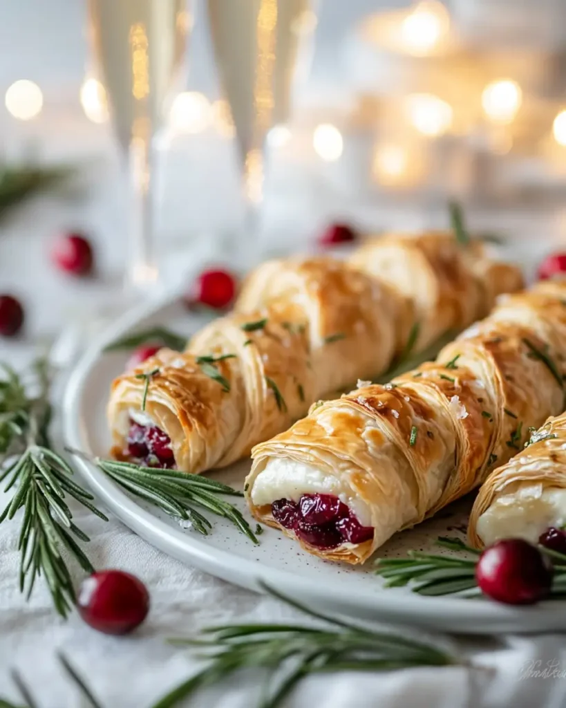 Brie Filo Crackers Cranberry and Brie Filo Crackers