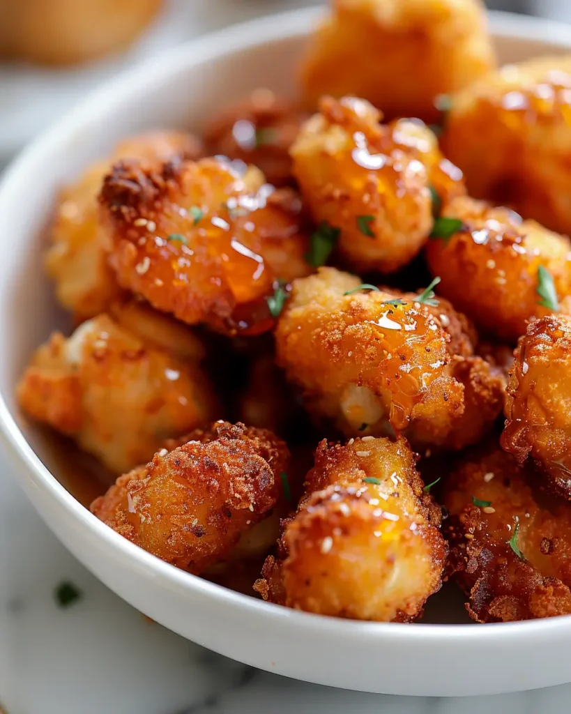 Cauliflower Nuggets Crispy Hot Honey Cauliflower Nuggets