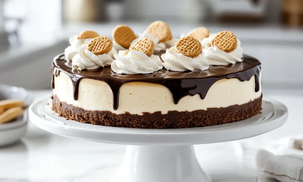 Chocolate Banana Pudding Cheesecake 3 Chocolate Banana Pudding Cheesecake