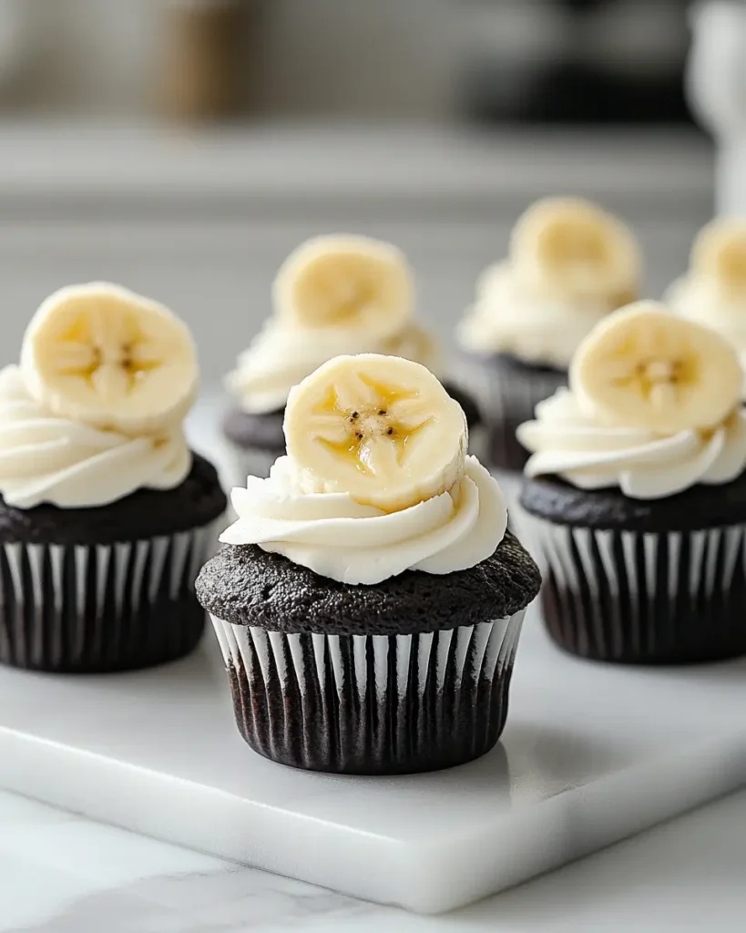 Chocolate Banana Pudding Cupcakes Chocolate Banana Pudding Cupcakes