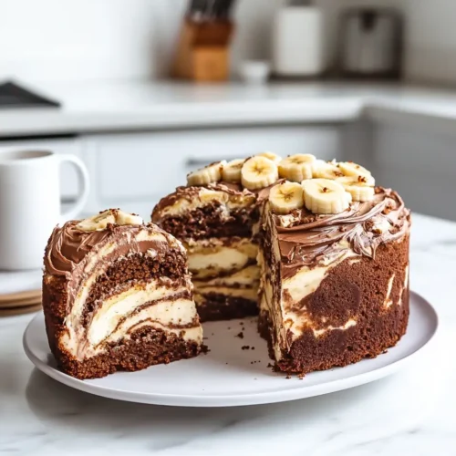 Chocolate Swirl Banana Pudding Cake Chocolate Swirl Banana Pudding Cake