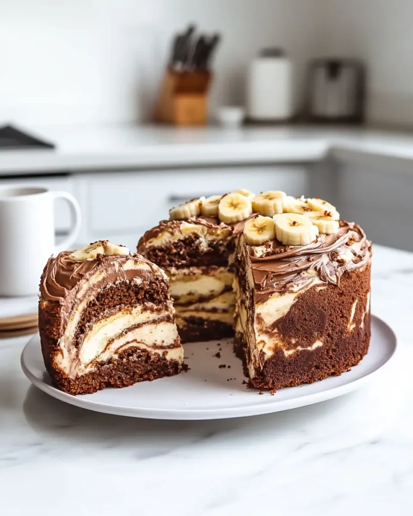 Chocolate Swirl Banana Pudding Cake Chocolate Swirl Banana Pudding Cake