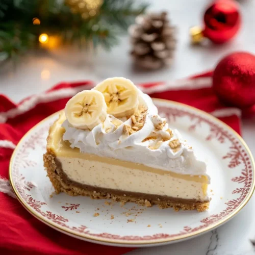 Christmas Banana Pudding Cheesecake 2 Christmas Banana Pudding Cheesecake