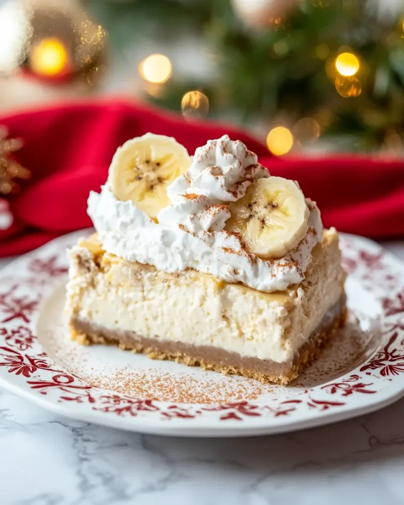 Christmas Banana Pudding Cheesecake recipe Christmas Banana Pudding Cheesecake