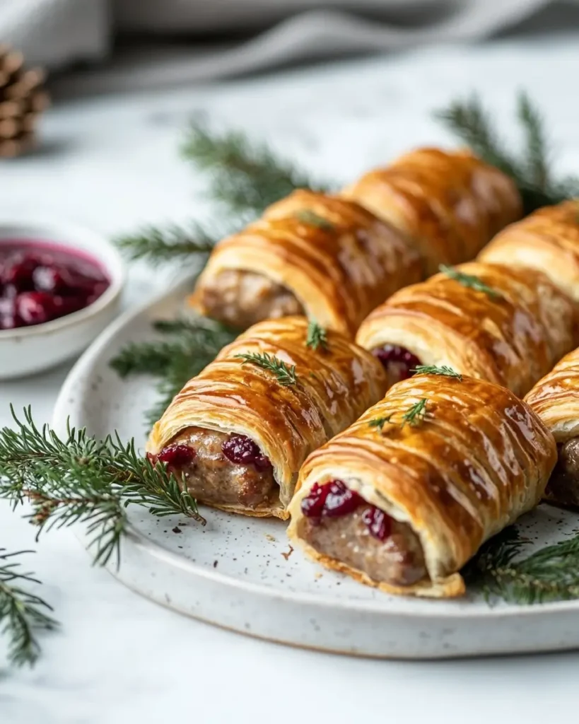 Christmas Sausage Roll Flaky and Festive Christmas Sausage Roll
