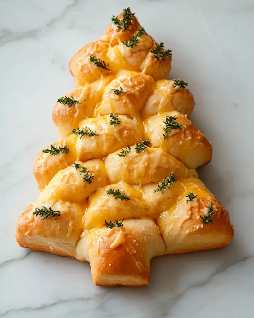 Christmas Tree Bread Cheesy Pull Apart Christmas Tree Bread