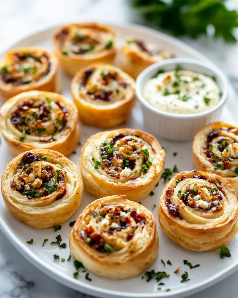 Cranberry Feta Pinwheel SERVED Cranberry Feta Pinwheel