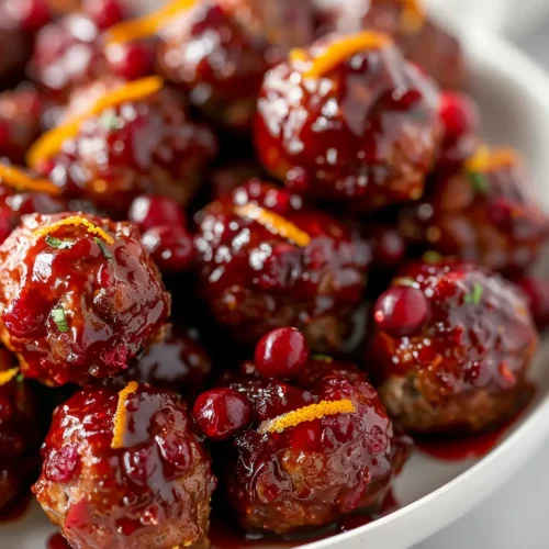 Cranberry Orange Meatballs 2 Cranberry Orange Meatballs
