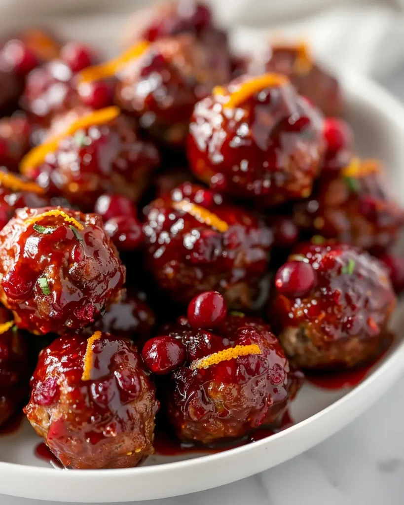 Cranberry Orange Meatballs 2 Cranberry Orange Meatballs
