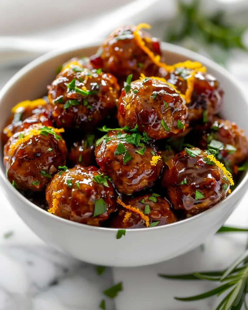 Cranberry Orange Meatballs RECIPE Cranberry Orange Meatballs