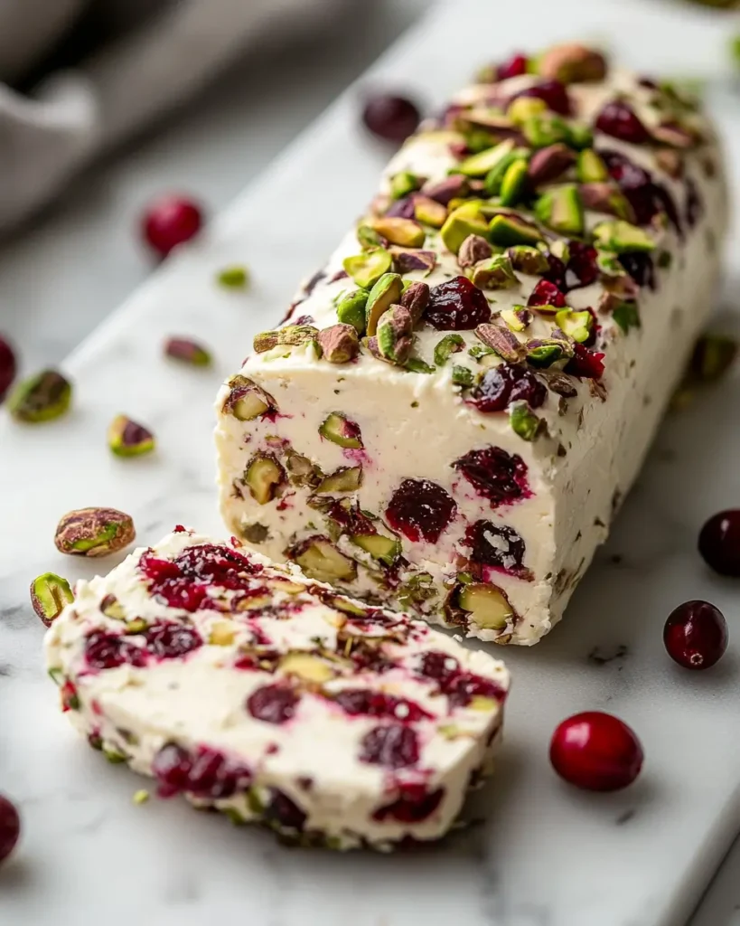 Cranberry Pistachio Cheese Log recipe Cranberry Pistachio Cheese Log