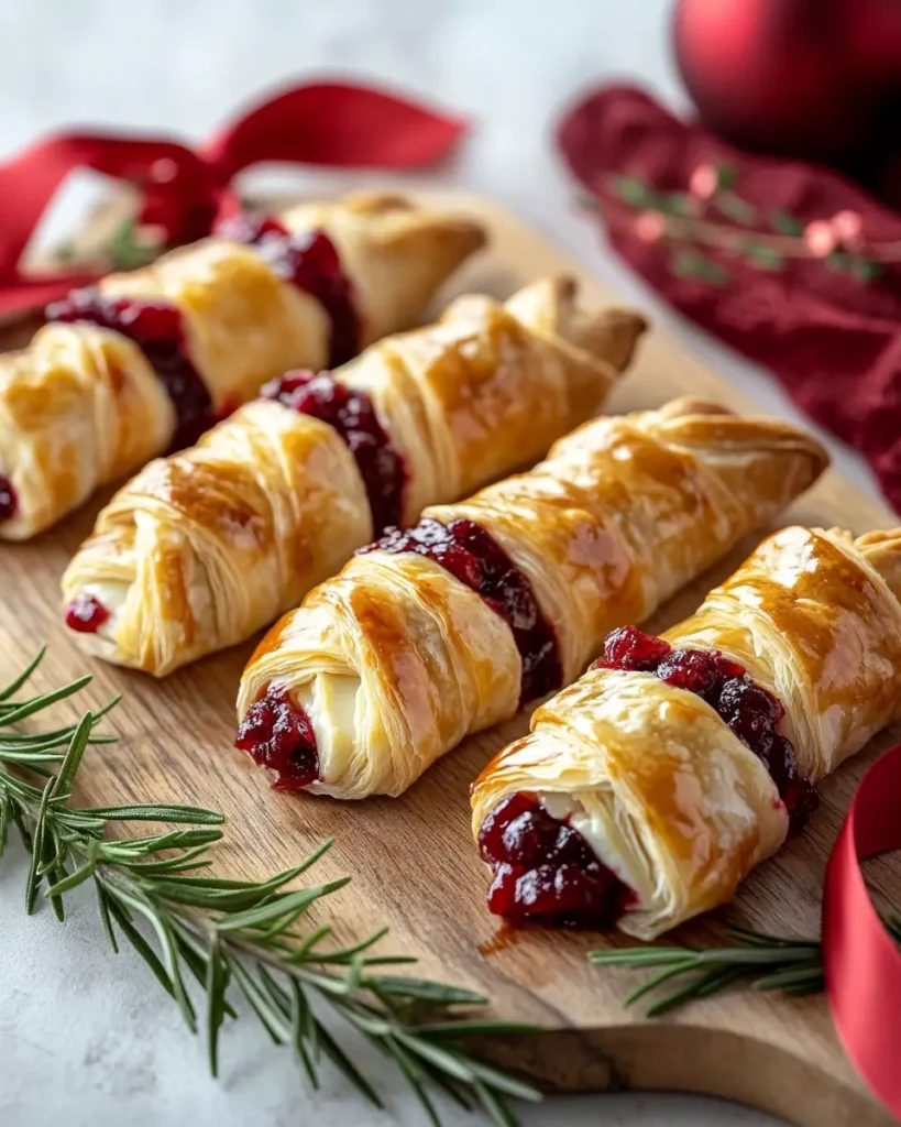 Cranberry and Brie Filo Crackers recipe Cranberry and Brie Filo Crackers