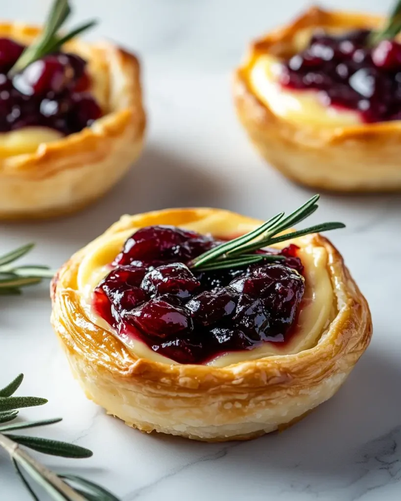 Cranberry and Brie Tartlets 2 Cranberry and Brie Tartlets