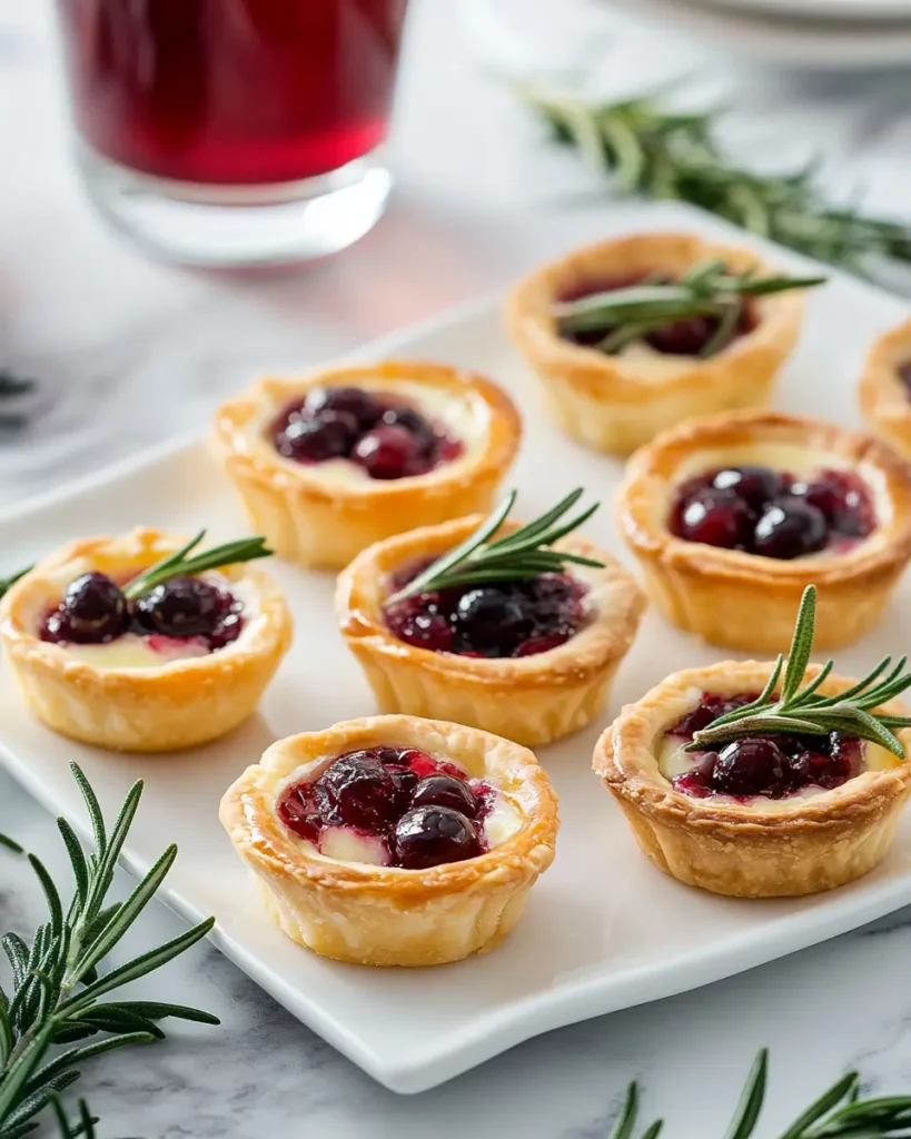 Cranberry and Brie Tartlets 3 Cranberry and Brie Tartlets