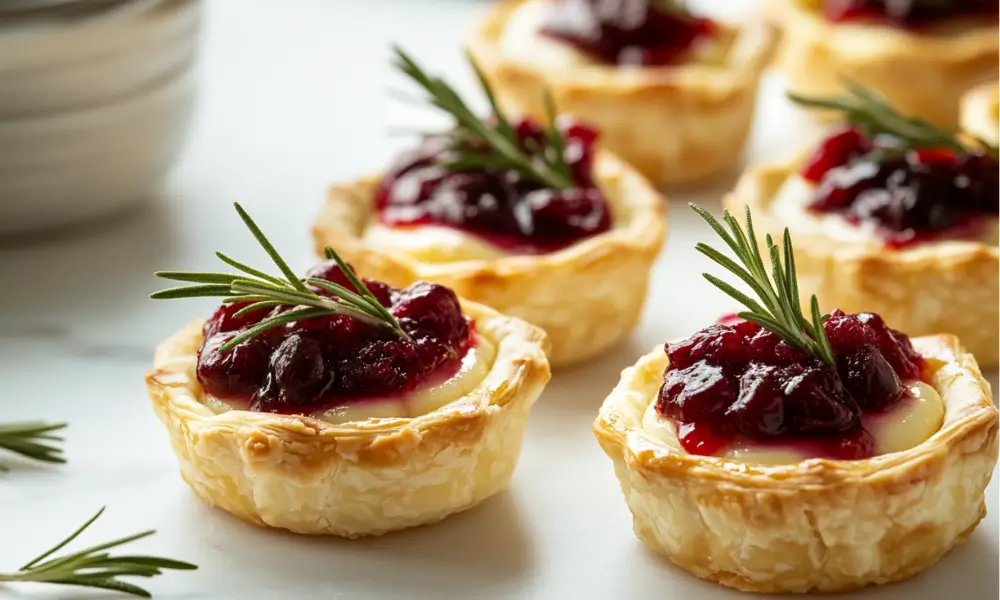 Cranberry and Brie Tartlets 4 Cranberry and Brie Tartlets
