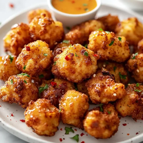 Crispy Hot Honey Cauliflower Nuggets Crispy Hot Honey Cauliflower Nuggets