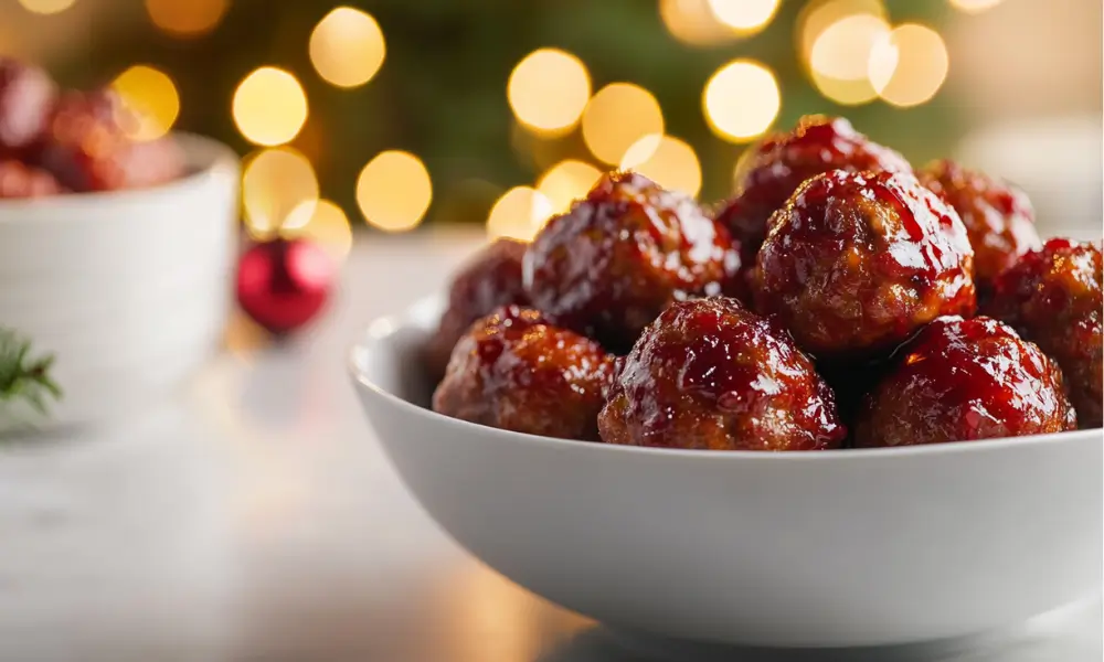 Easy Christmas Cranberry Meatballs 5 Easy Christmas Cranberry Meatballs