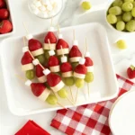 Easy Grinch Fruit Sticks Easy Grinch Fruit Sticks