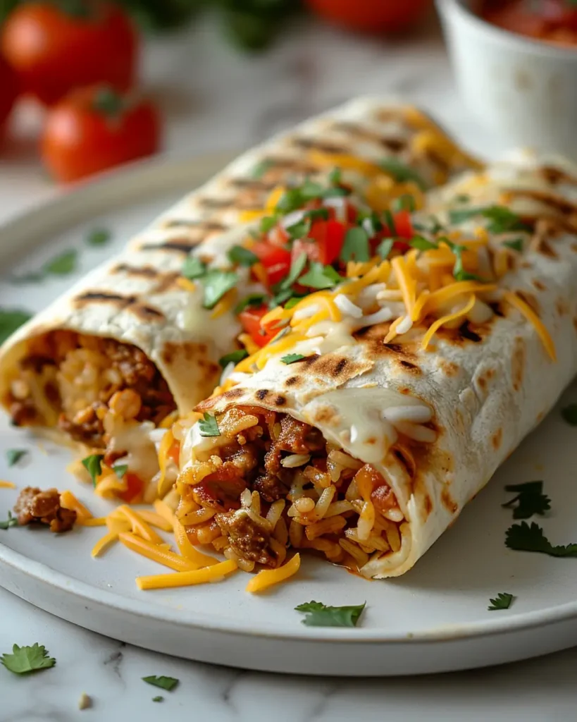 Ground Chicken and Rice Burritos Ground Chicken and Rice Burritos
