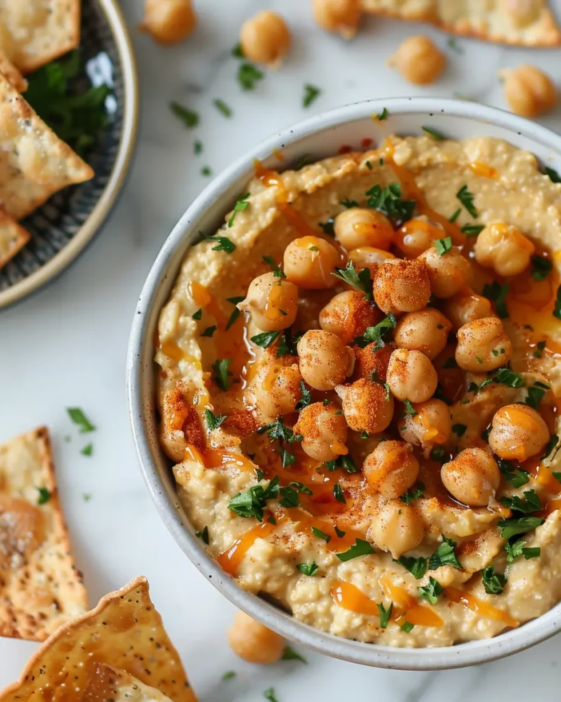 Healthy High Protein Vegetarian Buffalo Chickpea Dip Healthy High Protein Vegetarian Buffalo Chickpea Dip