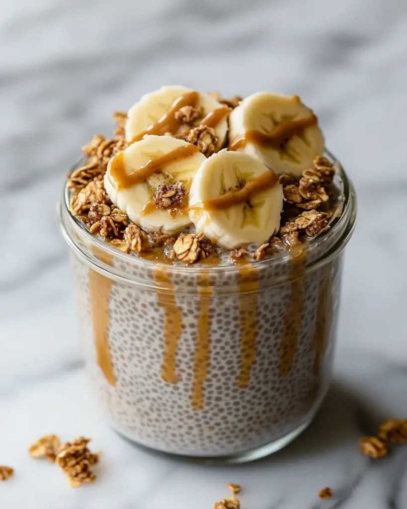 Healthy Peanut Butter Banana Chia Pudding recipe Healthy Peanut Butter Banana Chia Pudding