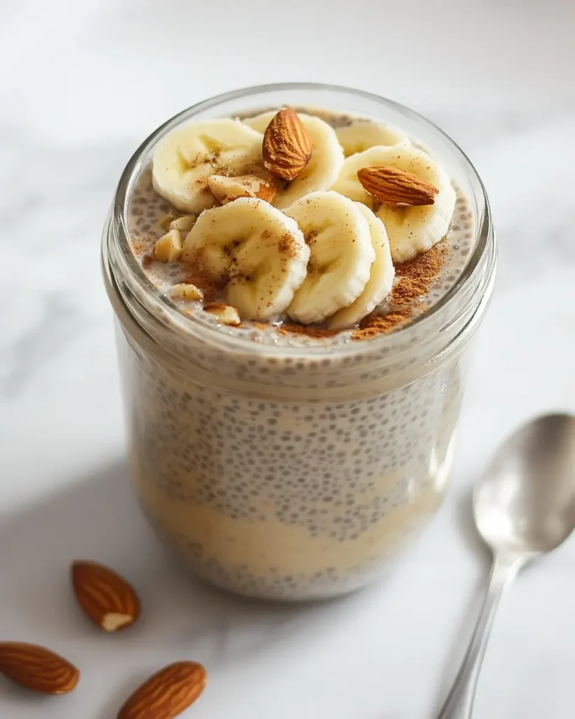 High Protein Banana Chia Seed Pudding With Almond Milk 2 High-Protein, Banana Chia Seed Pudding With Almond Milk