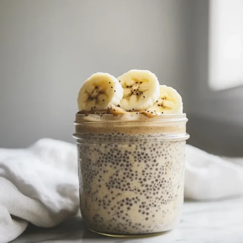 High Protein Banana Chia Seed Pudding With Almond Milk High-Protein, Banana Chia Seed Pudding With Almond Milk