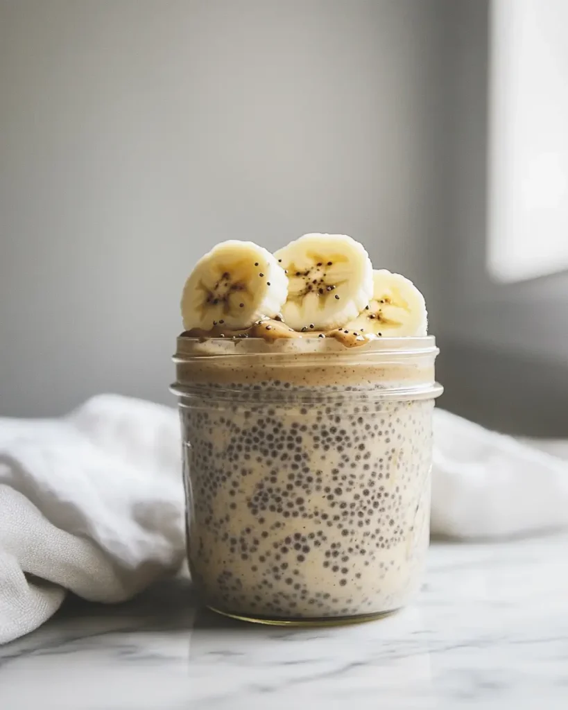 High Protein Banana Chia Seed Pudding With Almond Milk High-Protein, Banana Chia Seed Pudding With Almond Milk