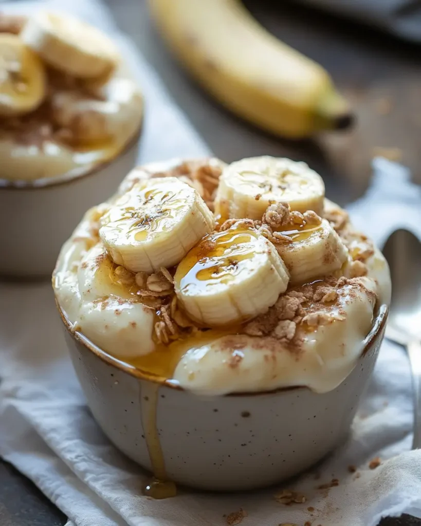 High Protein Banana Cream Pudding 1 High Protein Banana Cream Pudding