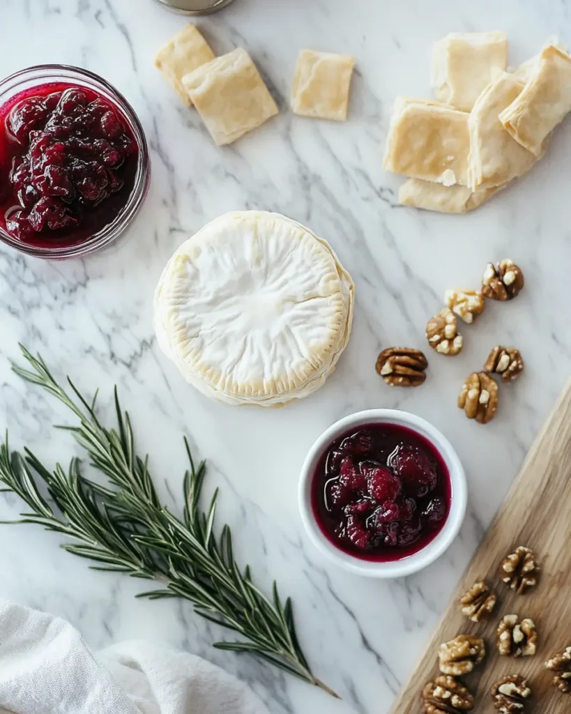 Ingredients Cranberry Brie Cheese Appetizer