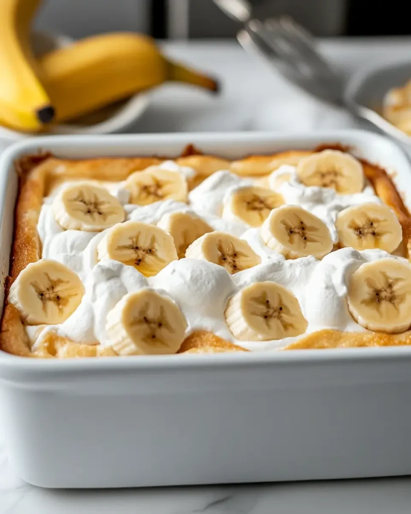 Jello Banana Pudding Poke Cake 3 Jello Banana Pudding Poke Cake